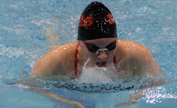 Bartosh to represent swim team at state meet in breast stroke