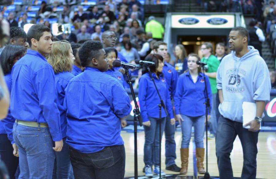 Photos: DHS Velocity Show Choir and Chambers Singers perform at Mavericks Game