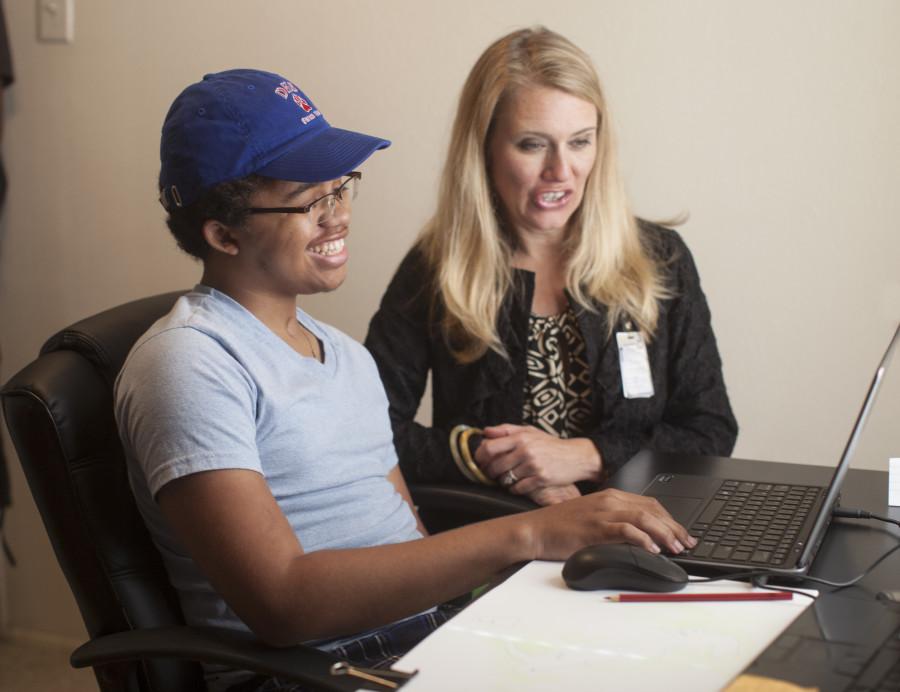 Home-bound student Storm Malone returns to campus with help of robotic technology