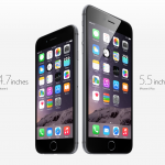 A screenshot from Apple's website of the iPhone 6 and iPhone 6+. (Credit to Apple) 