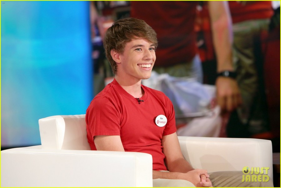 Alex from Target's fame landed him on Target. (Photo credit to JustJared)