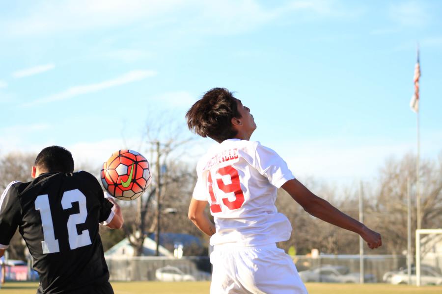 Varsity soccer boys wins to Irving Nimitz