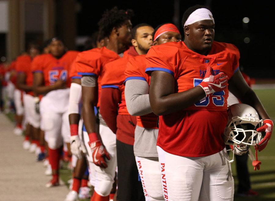 Varsity football plays their hearts out against Desoto