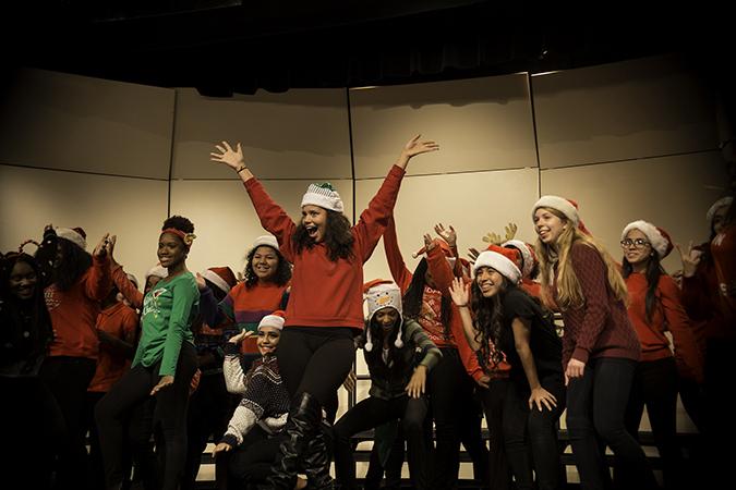 Singers perform the grand finale of the choir Concert. (Photo By Eduardo Diaz)