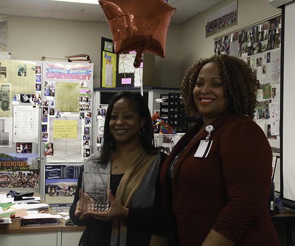 Mrs. Diane Williams was one of the Teacher of the Year winners from the High School. (Xarielle Nash photo)