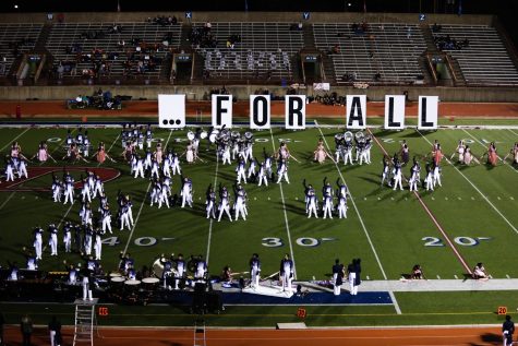 The Duncanville Band performing during halftime vs W.T. White