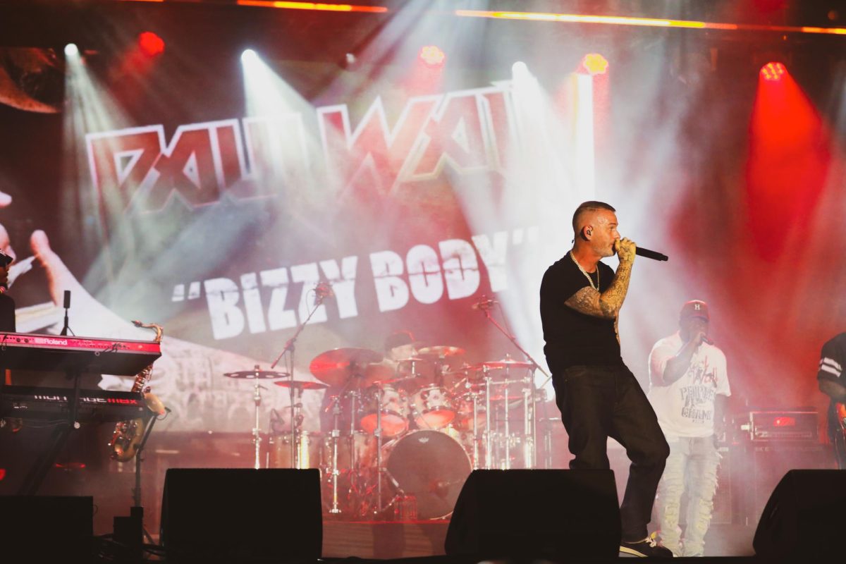 Paul Wall performing at the Mainstage at Fair Park at the state fair of texas.
