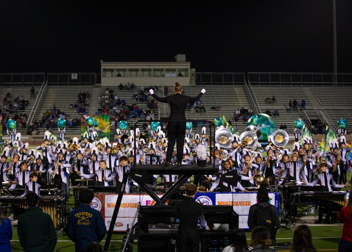 The band performs.