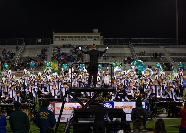 The band performs.